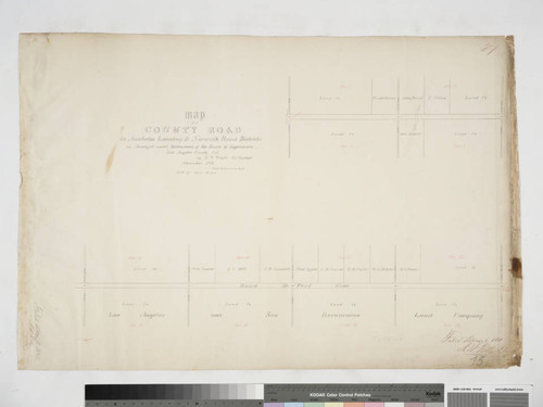 Map of a County Road in Anaheim Landing & Norwalk Road Districts