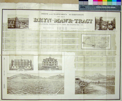 Drew and Crawford's subdivision of the Bryn-Mawr-Tract : adjoining Mound City, San Bernardino Co