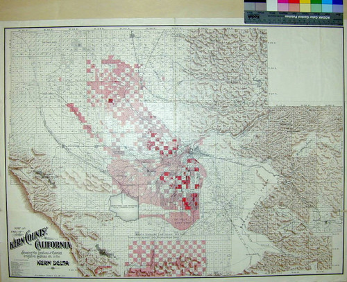Map of Part of Kern County, California, Showing the Locations of Colonies, Irrigation Systems, etc. in the Kern Delta