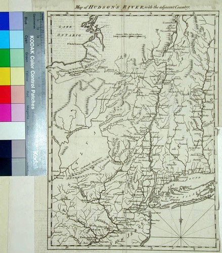 Map of Hudson's River, with the adjacent country