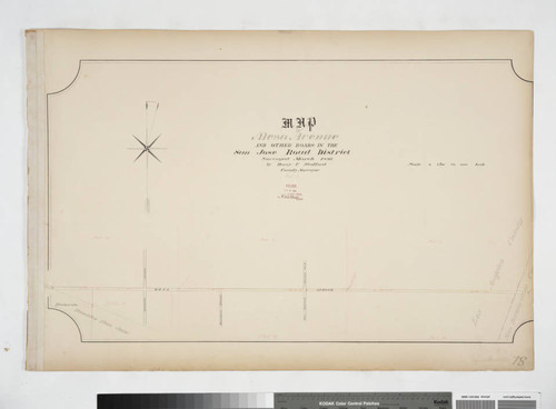 Map of Mesa Avenue and other roads in the San Jose Road District, Part 1