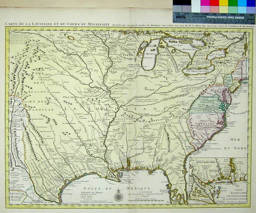 Carte de la Louisiane et du Cours du Mississipi