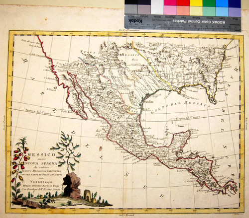 Messico ovvero Nuova Spagna : che contiene il nouvo Messico la California con una parte de paesi adjacenti