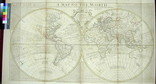 Map of the World, Corrected from the Observations communicated to the Royal Societys of London and Paris