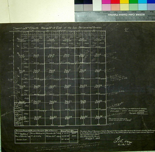 Township No. 5 North, Range 12 East, San Bernardino Meridian, California