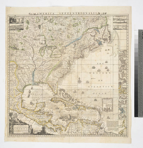 Map of the British Empire in America with the French and Spanish Settlements adjacent thereto by Henry Popple