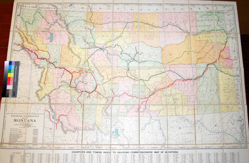 Railroad Commission Map of Montana