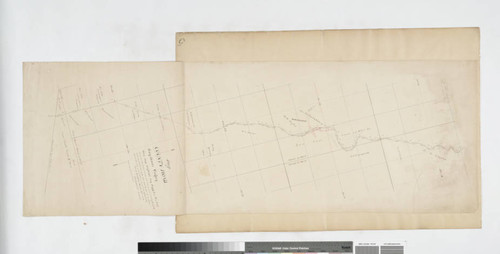 Map of a County Road, San Dimas Canyon, San Jose District, Los Angeles Co. Calif