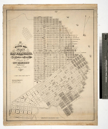 Copy of the Official Map of the city of San Francisco, Full and Complete to the Present Date