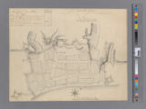 Ichnographical plan of Albany [cartographic material] : design to stay within the old boundaries an [sic] to trace a line about it with several dispersed redouts