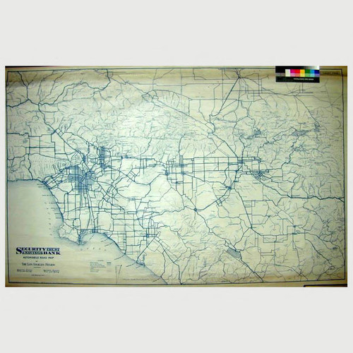 Automobile Road Map of The Los Angeles Region