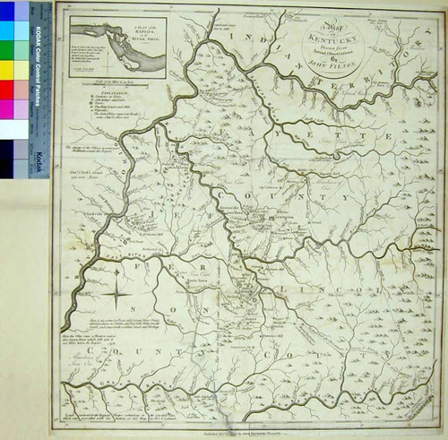 Map of Kentucky Drawn from Actual Observations by John Filson