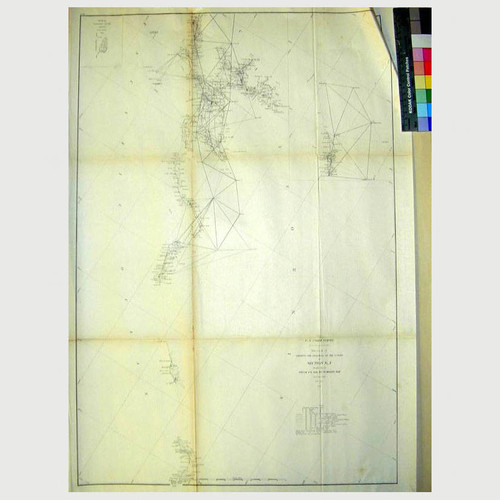 Sketch J showing the progress of the Survey in Section No. X (Middle Sheet) from Pt. Sal to Tomales Bay from 1850 to 1875