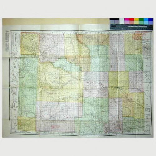 The Rand McNally new commercial atlas map of Wyoming