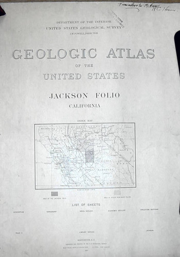 Geologic Atlas of the United States : Jackson folio, California