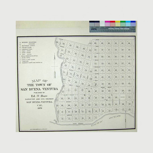 Map of the Town of San Buena Ventura