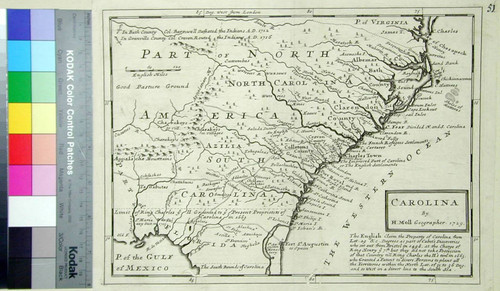 Carolina by H. Moll Geographer 1729