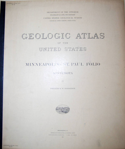 Geologic Atlas of the United States : Minneapolis-St. Paul folio, Minnesota / by Frederick W. Sardeson