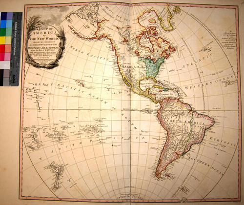 A map of America or the New World : wherein are introduced all the known parts of the Western Hemisphere from the map of D'Anville with the necessary alterations and the addition of the discoveries made since the year of 1761