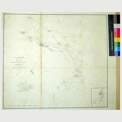 Sketch J showing the progress of the Survey in Section No. X (Lower Sheet) from San Diego to Pt. Sal from 1850 to 1859