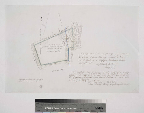 Tract of Land. containing 19 48/100 acres and claimed by Cayetano Barreles