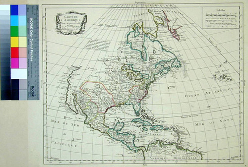 Carte de l'Amerique Septentrionale