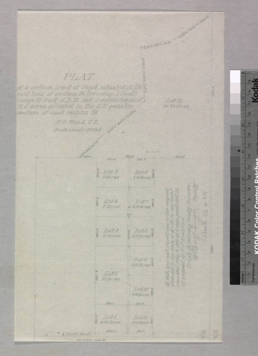 Plat.; east half of section 26