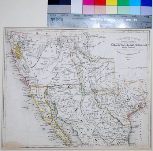 Vereinigte Staaten von Nord-America: Californien, Texas und die Territorien New Mexico u. Utah Nach den neuesten Hülfsmitteln gezeich / von J. Grässl