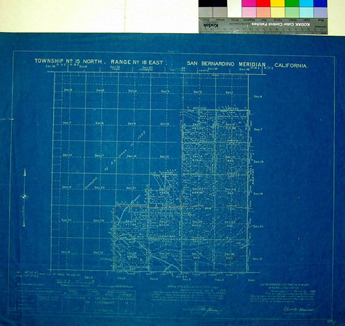 Township No. 15 North, Range 16 East, San Bernardino Meridian, California