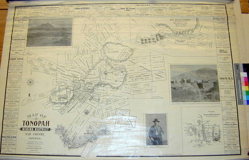 Map of Tonopah Mining District, Nye County, Nevada