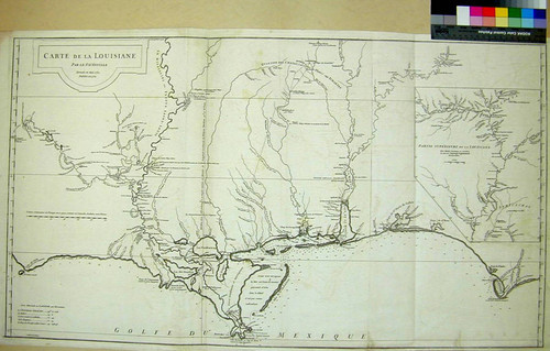 Carte de la Louisiane par le Sr. d'Anville Dresée en Mai 1732. Publiée en 1752