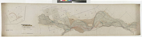 Topographical Map of Los Angeles River showing said stream between the Buena Vista Street Bridge in the City of Los Angels and main Tejunga Wash: Sheet No. 3