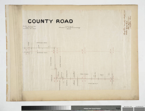 County Road connecting the Newport and Anaheim Landing Roads