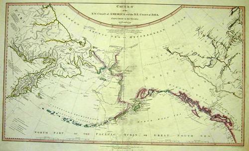 Chart of the N. W. Coast of America and the N. E. Coast of Asia, explored in the Years 1778 and 1779, Prepared by Lieut Henry Roberts, under the immediate inspection of Capt Cook