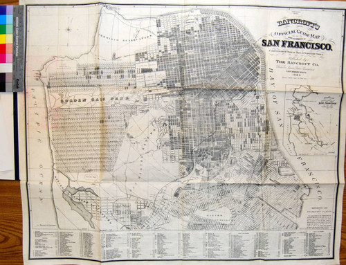 Bancroft's official guide map of city and county of San Francisco