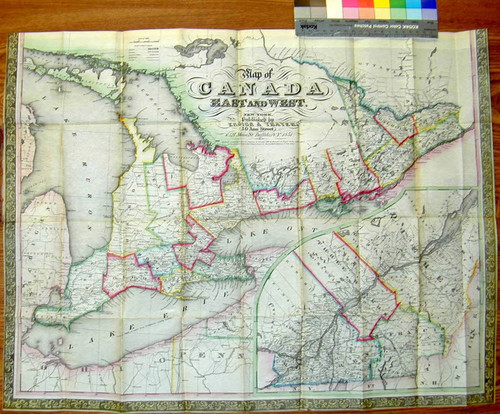 Map of Canada, East and West