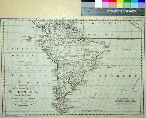 An Accurate Map of South America, from the best Modern Maps and Charts. By Thos. Bowen, Geog