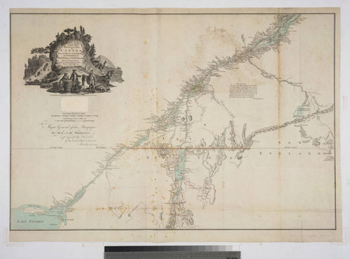 A Map of the Inhabited Part of Canada from the French Surveys With the Frontiers of NeW York and NeW England from the Large Survey by Claude Joseph Sauthier