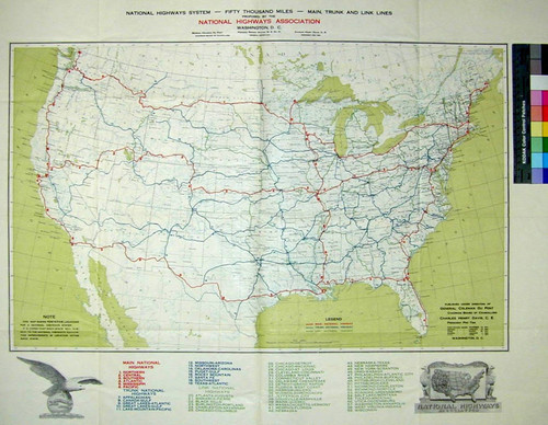 National Highway System - Fifty Thousand Miles - Main, Trunk and Link Lines Proposed by the National Highways Association Washington, D.C