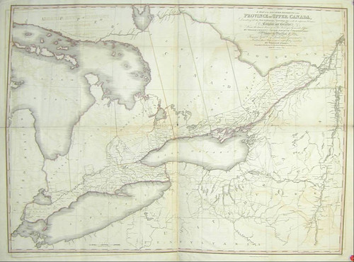 A Map of the Located Districts in the Province of Upper Canada, Describing all the New Settlements, Townships, &c., with the adjacent Frontiers, Compiled and Corrected from the Latest Surveys in the Surveyor General's Office