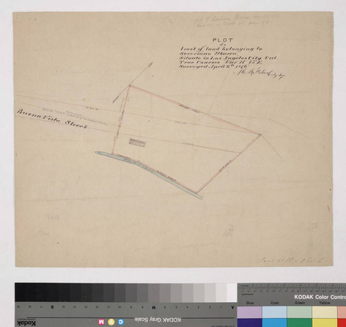 Plot of a tract of land belonging to Severiano Ybarra