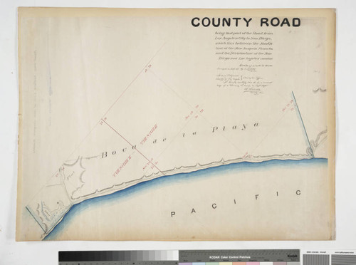 County Road, being that part of the Road from Los Angeles City to San Diego, which lies between the South-line of the San Joaquin Rancho and the Division-line of the San Diego and Los Angeles counties