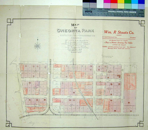 Map of Oneonta Park being Huntington Land and Improvement Co's. subdivision