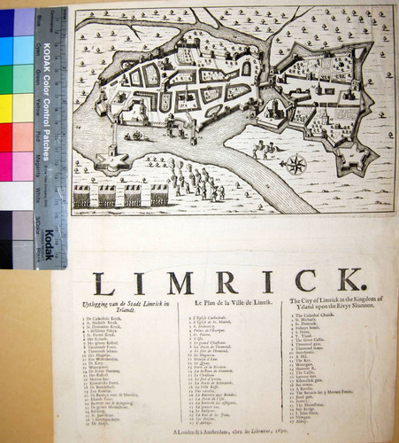 Limrick. The City of Limrick in the Kingdom of Yrland upon the Rivyr Shannon