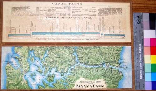 Aeronautical View of the Panama Canal : [with] Canal facts [and] Profile of Panama Canal