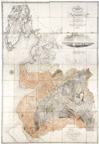 Map of the county palatine of Lancaster : from an actual survey made in the year 1818 / by C. Greenwood