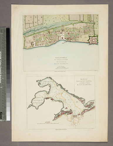 Plan of the Town of St. Augustine the Capital of East Florida. - The Bay of Espiritu Santo, on the Western Coast of East Florida