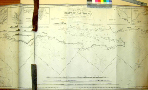 Chart of the coast of California from San Blas to San Francisco : drawn chiefly from the Spanish surveys, the charts of Vancouver &c the whole much improved by recent observations made by English & French naval officers