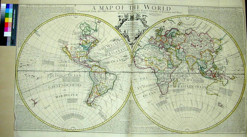 Map of the World, Corrected from the Observations communicated to the Royal Societys of London and Paris