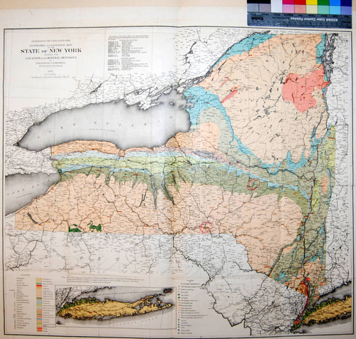 Economic and Geologic Map of the State of New York showing the location of its mineral deposits / by Frederick J. H. Merrill Director New York State Museum
